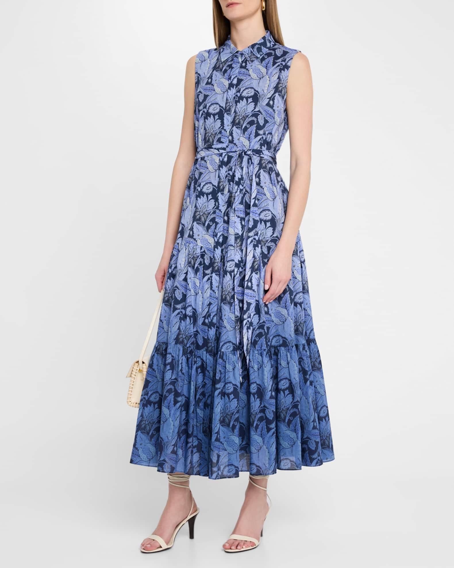 Blayn Tiered Ombre Floral-Print Maxi Dress Product Image