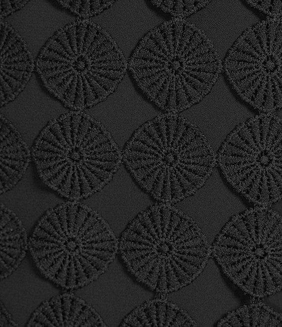 Anne Klein Chemical Lace Crew Neck Short Sleeve Top Product Image