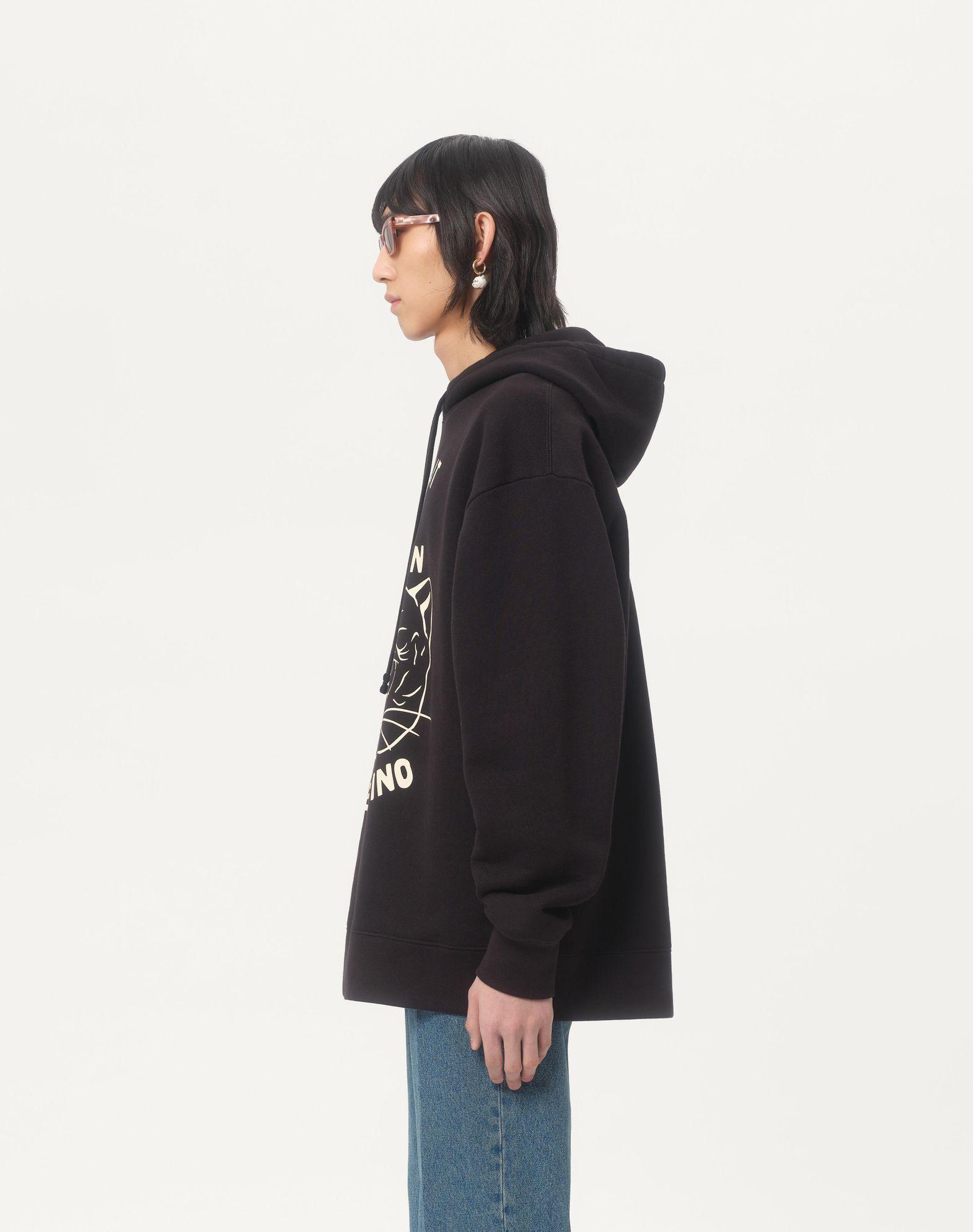 Cotton Sweatshirt With Le Chat De La Maison Patch Product Image