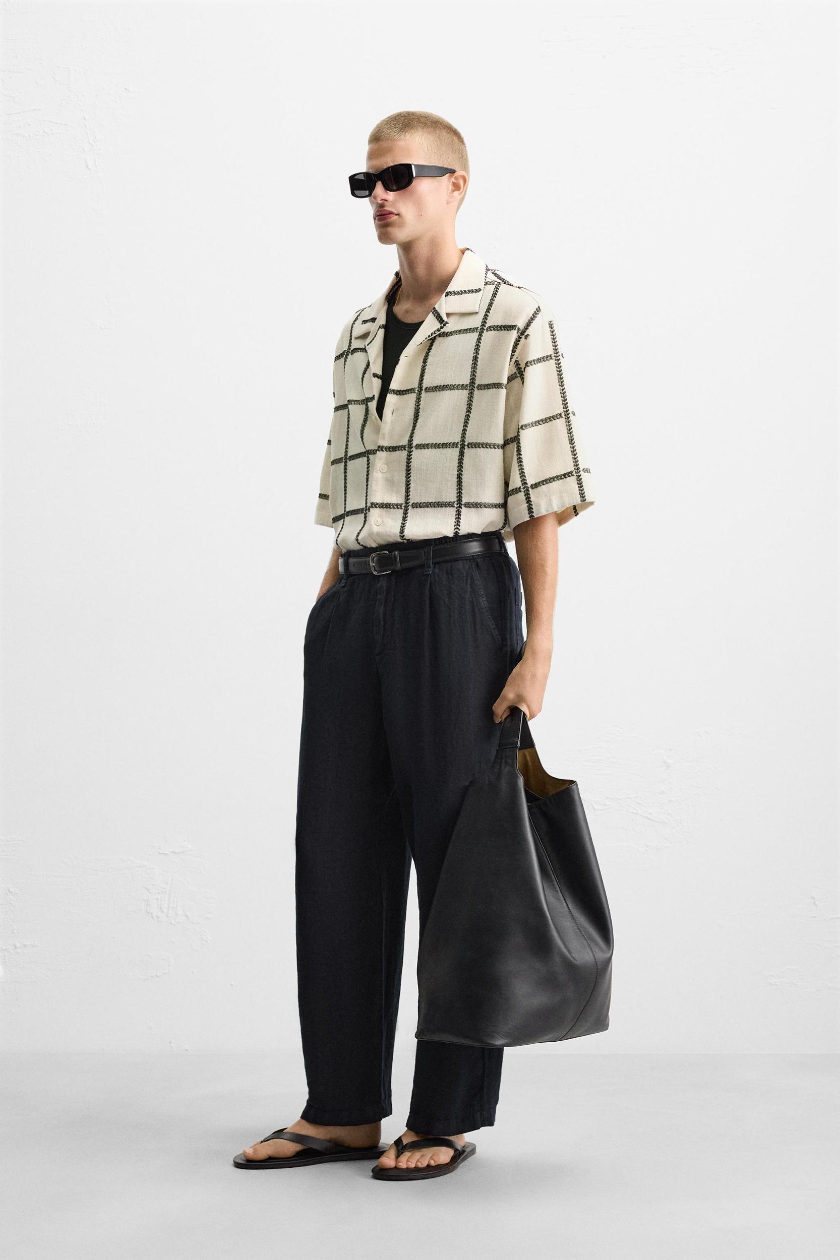 GEOMETRIC EMBROIDERED SHIRT Product Image