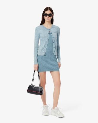 Women's Wash Effect Cable Knit Dress Product Image
