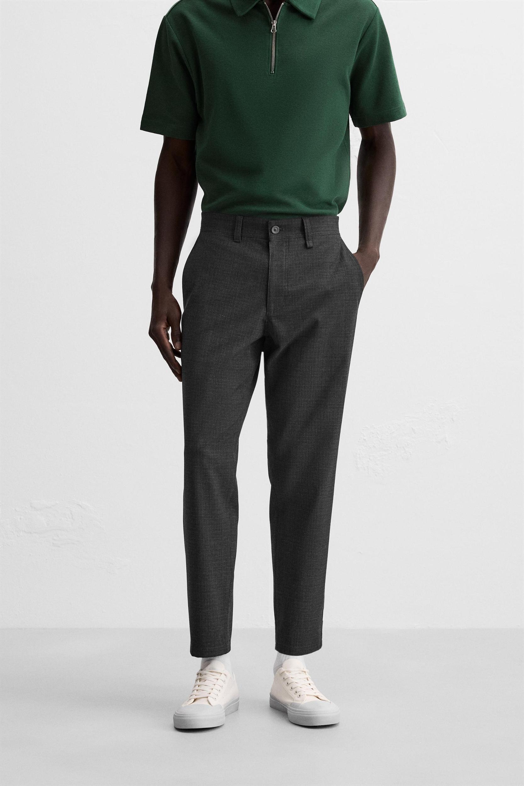 TEXTURED STRETCH PANTS Product Image