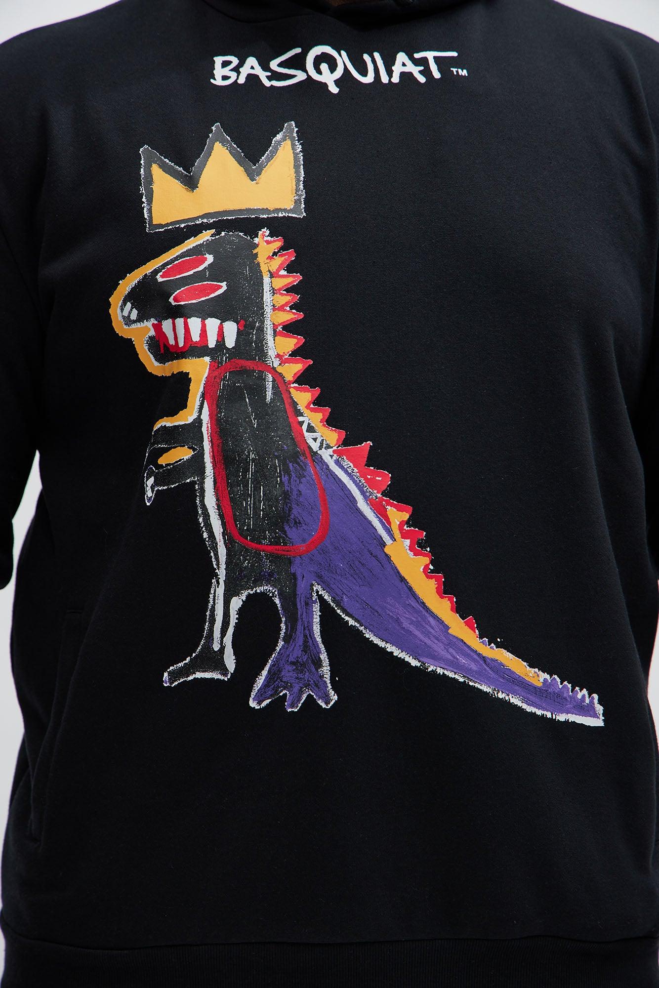 Basquiat Dinosaur Hoodie - Black Product Image
