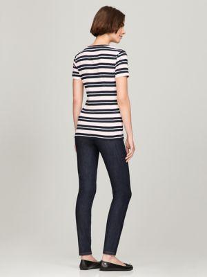 Stripe V-Neck Favorite T-Shirt Product Image