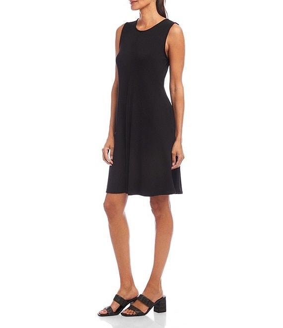 Karen Kane Jersey Knit Scoop Neck Sleeveless Fit-And-Flare Dress Product Image