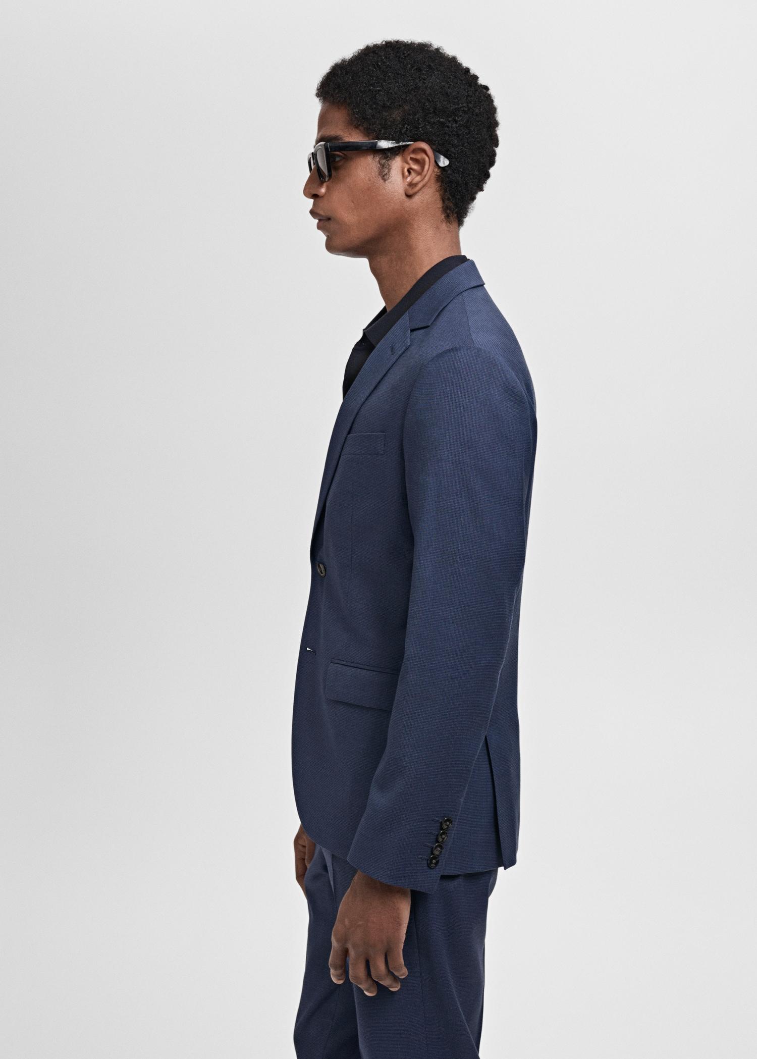 Super slim-fit suit jacket in stretch fabric - Men | MANGO USA Product Image