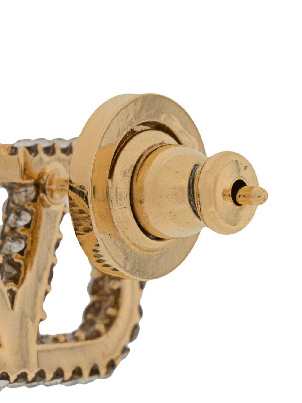 VLogo Signature crystal-embellished earrings Product Image