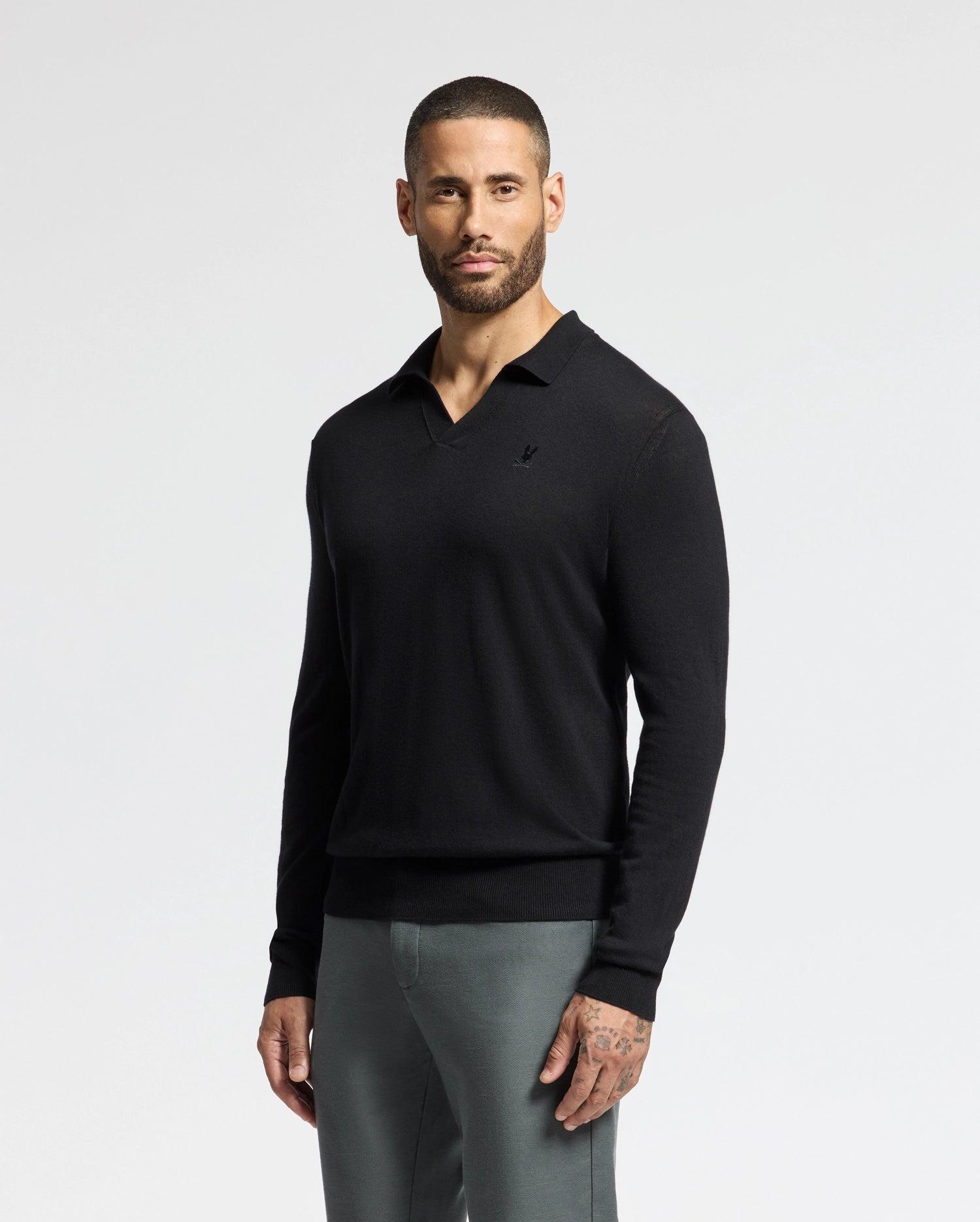 MENS JOHNNY COLLAR SWEATER - B6E258E200 Male Product Image