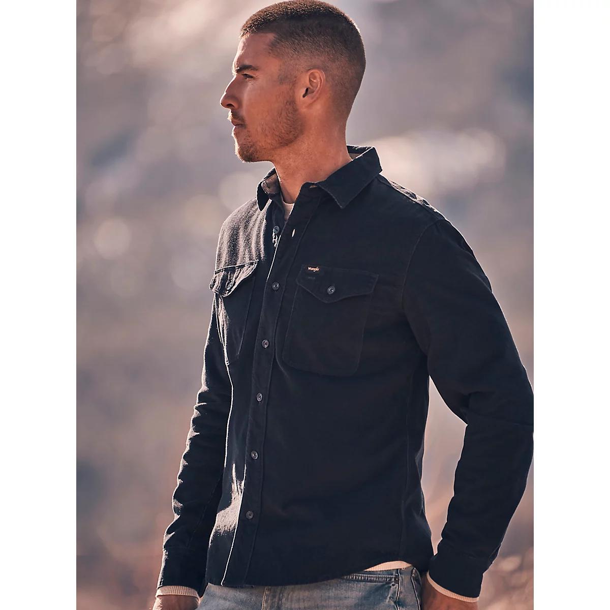 Men's Corduroy Shirt in Dark Sapphire Product Image