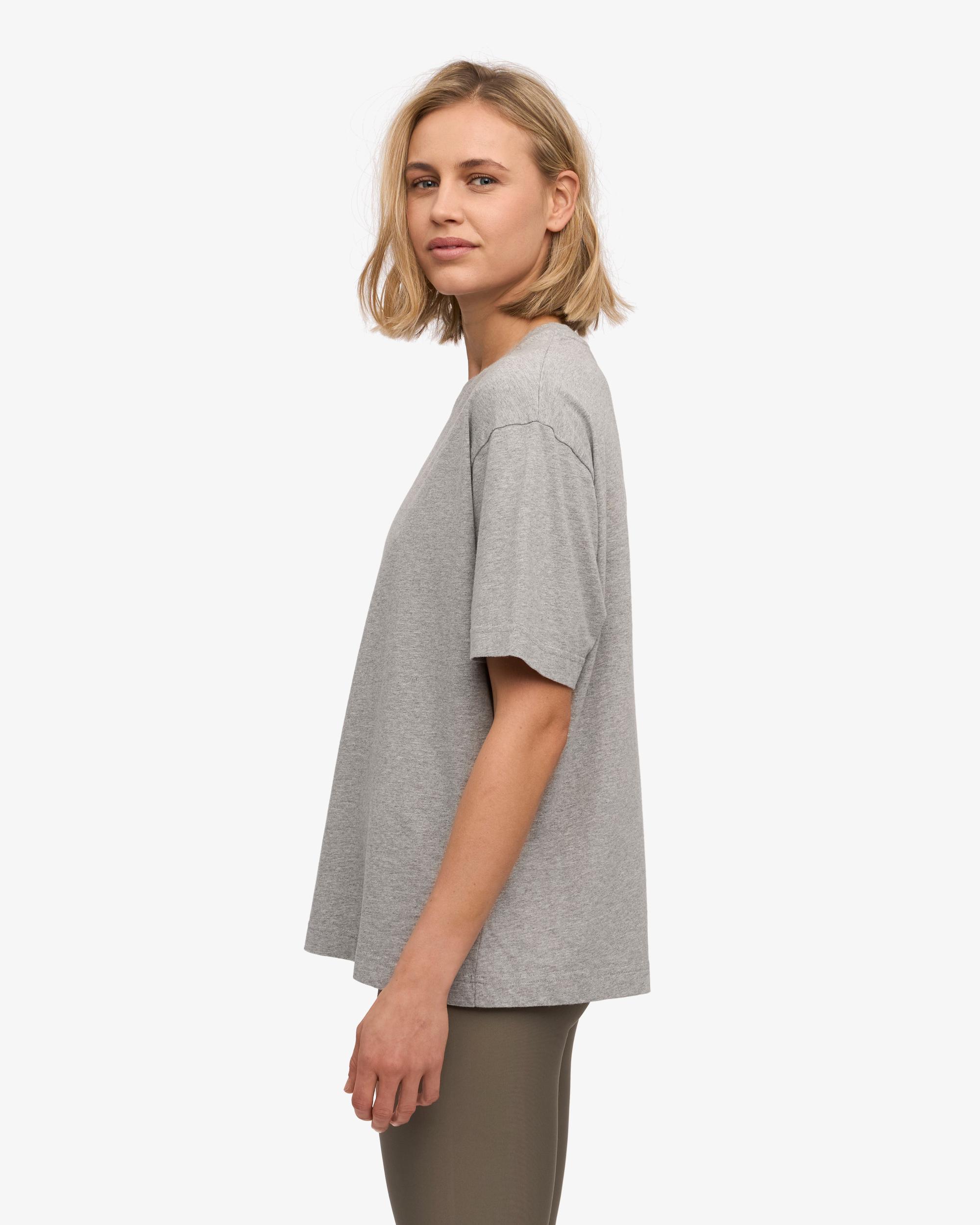 Oversized Organic T-Shirt - Heather Grey Product Image