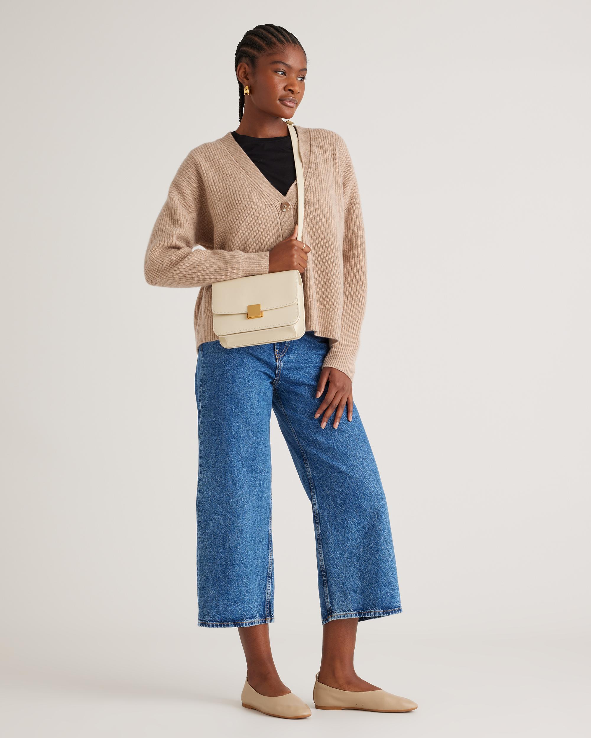 Quince | Women's Italian Leather Box Shoulder Bag Product Image