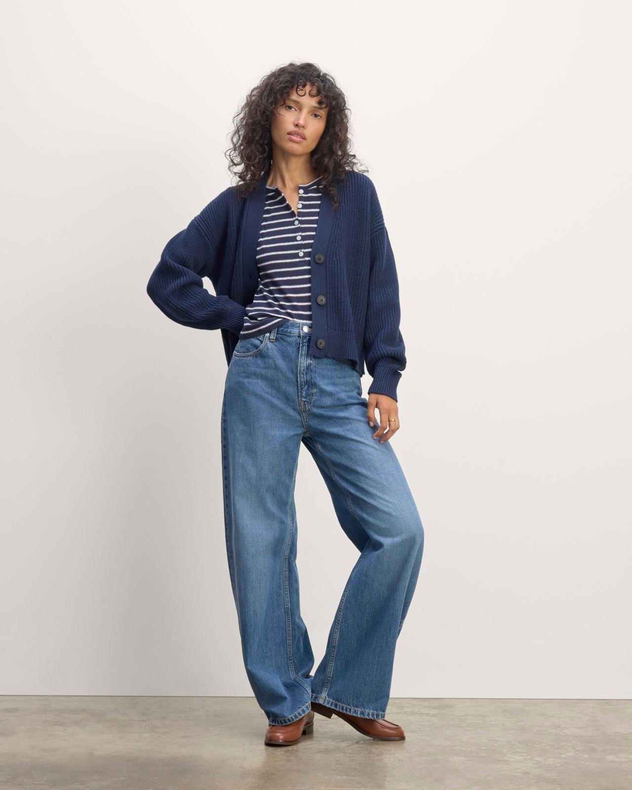 Womens Boxy Cardigan in Everyday Cotton by Everlane Product Image