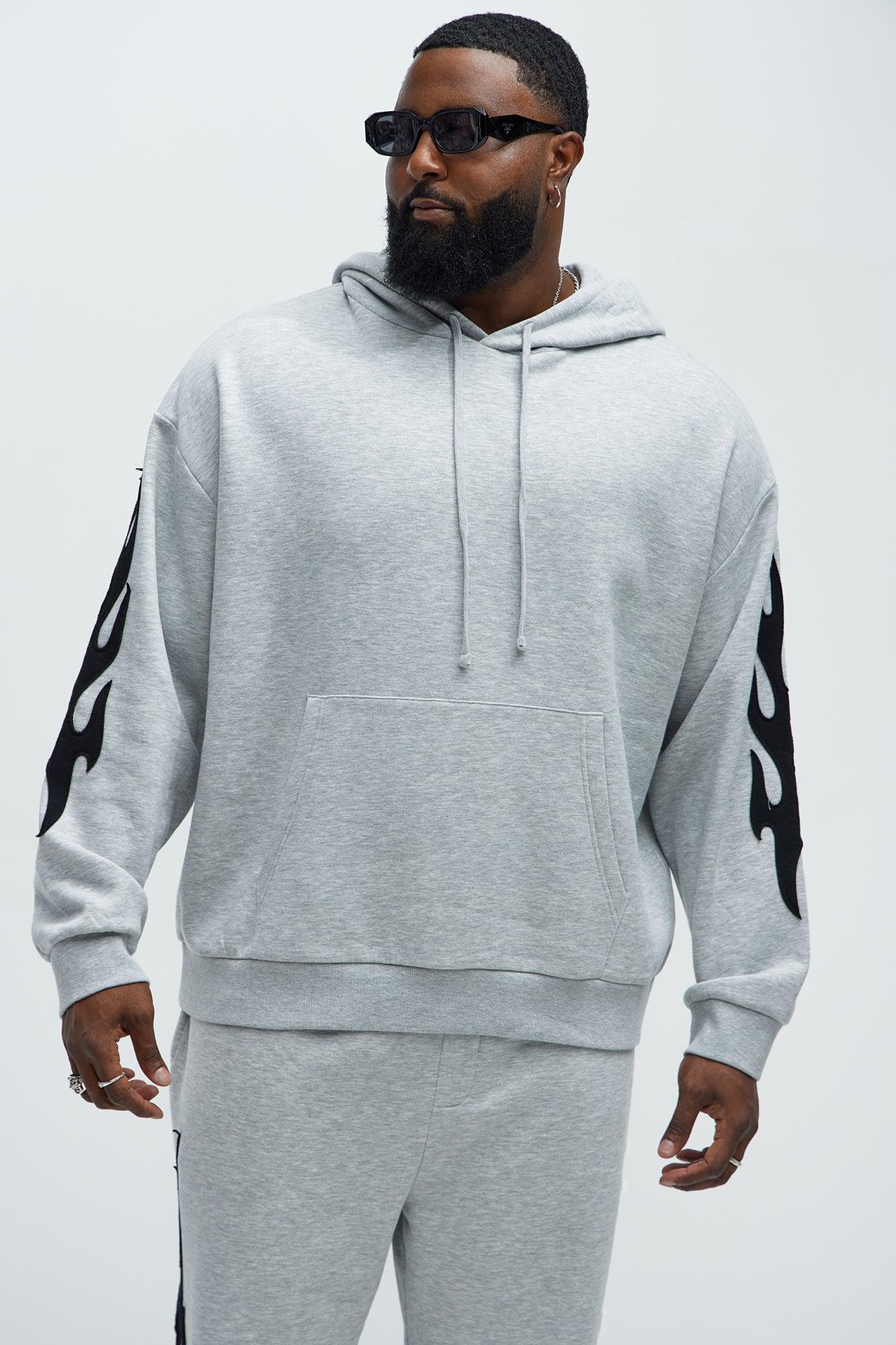 Flame Time Tyson Hoodie - Heather Grey Product Image