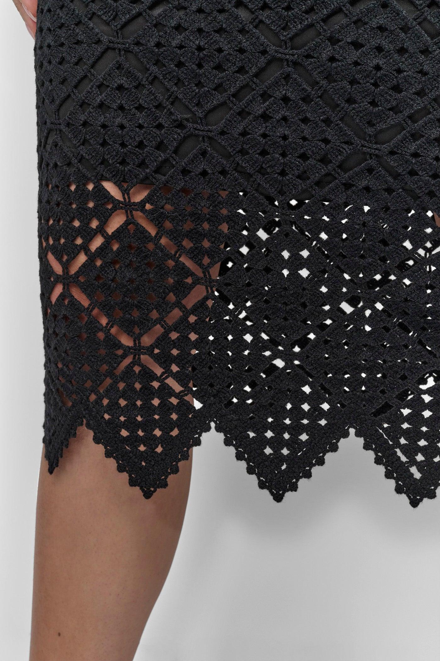 CROCHET MIDI PENCIL SKIRT Product Image