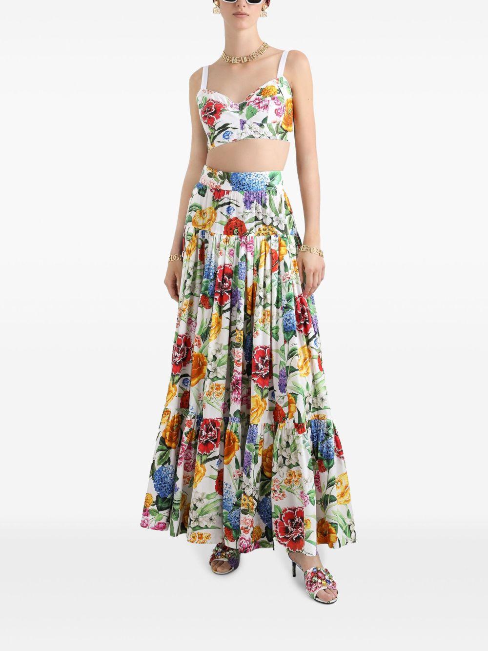floral-print maxi skirt Product Image