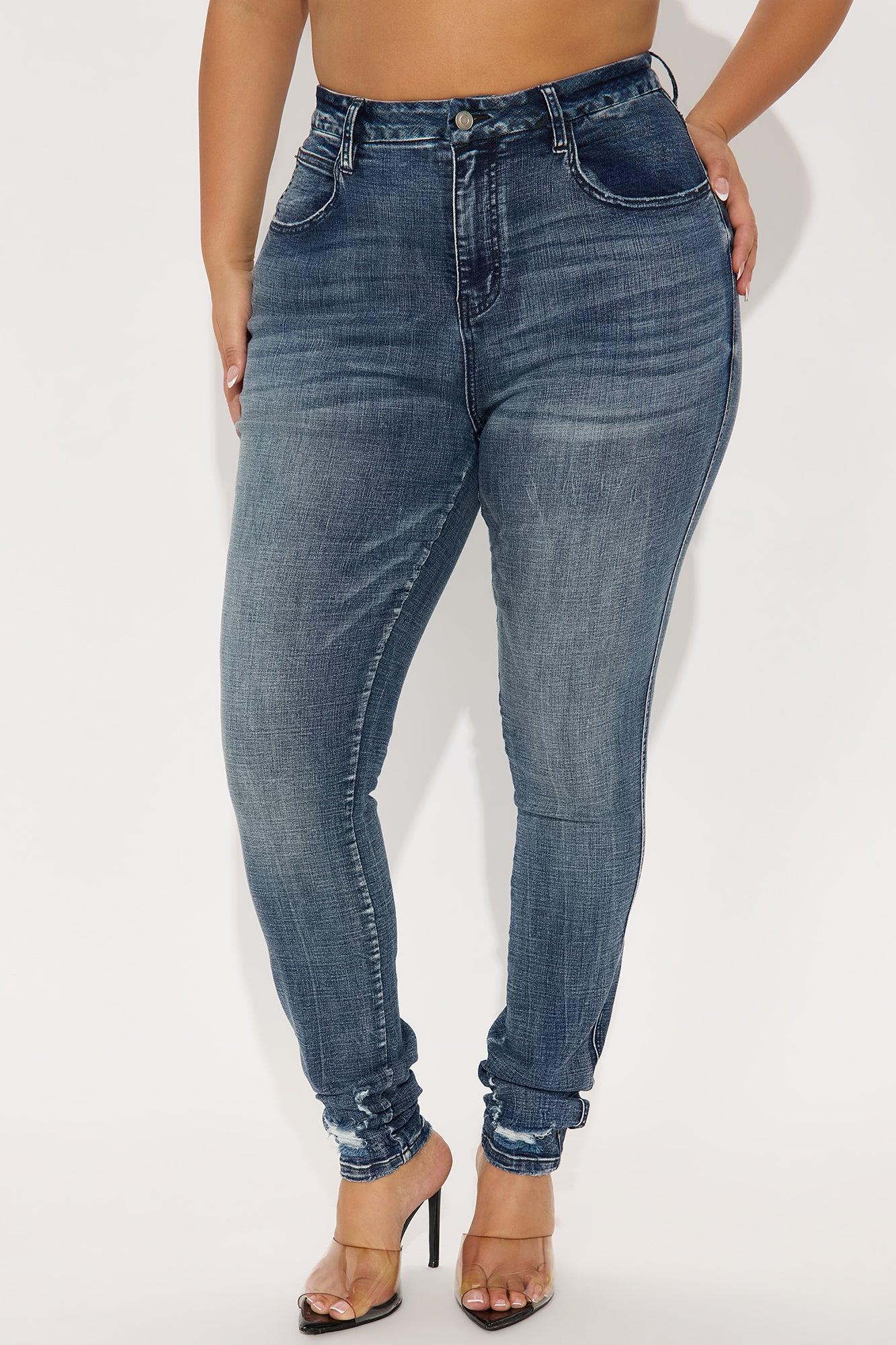 Tall Long Story Short Sculpting Stretch Skinny Jeans - Medium Wash Product Image