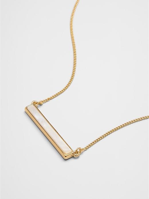 Mother of Pearl Bar Necklace Product Image