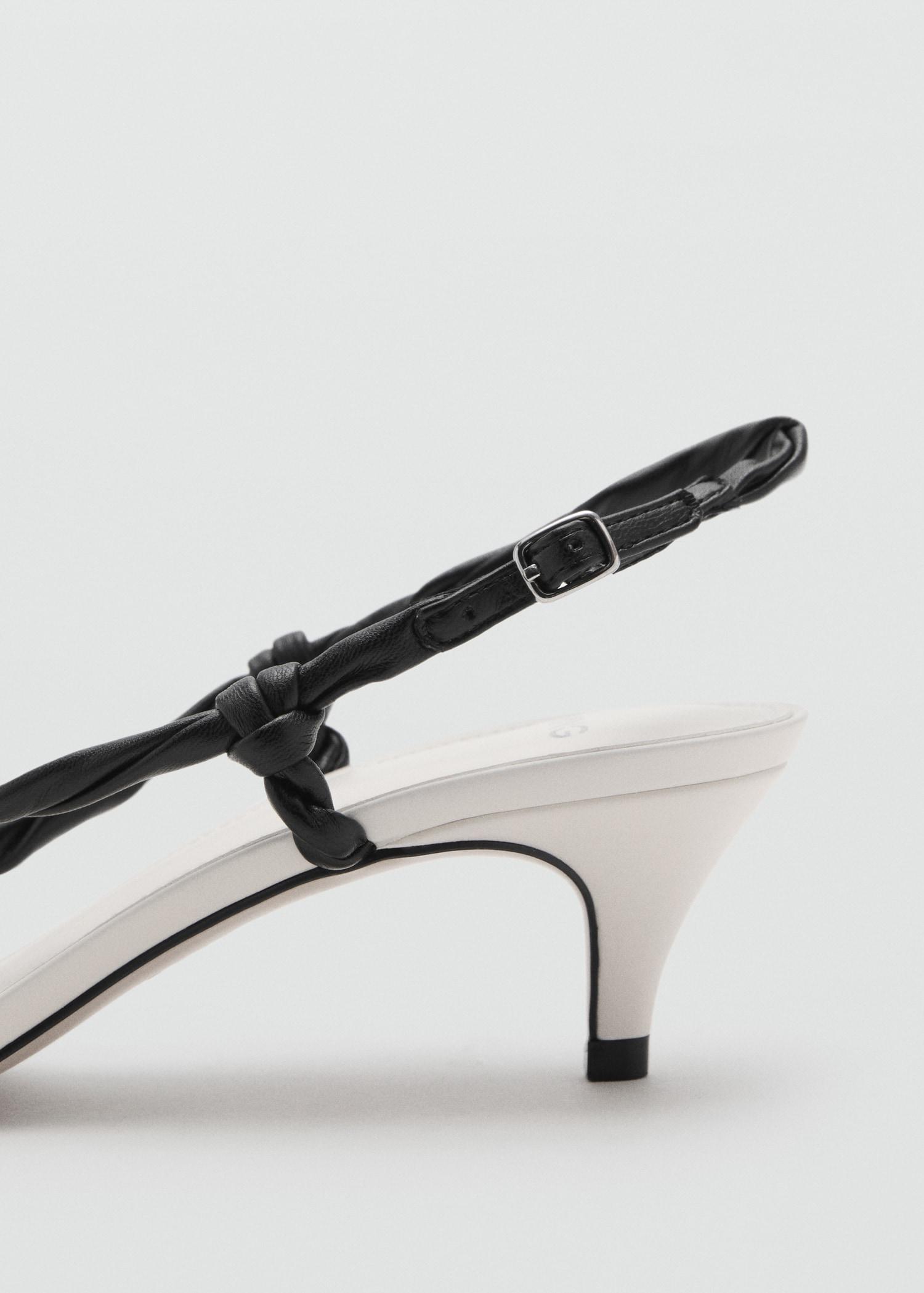 Ruched strips sandals - Women | MANGO USA Product Image