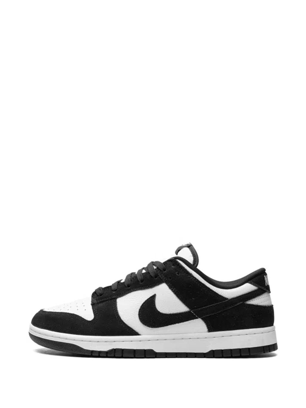 Black & White Dunk Low Retro Sneakers Product Image