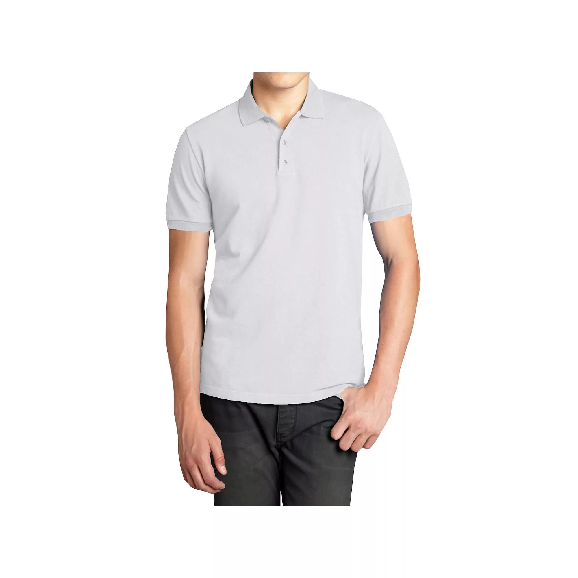 Men's Galaxy Short Sleeve Pique Golf Polo,  Product Image