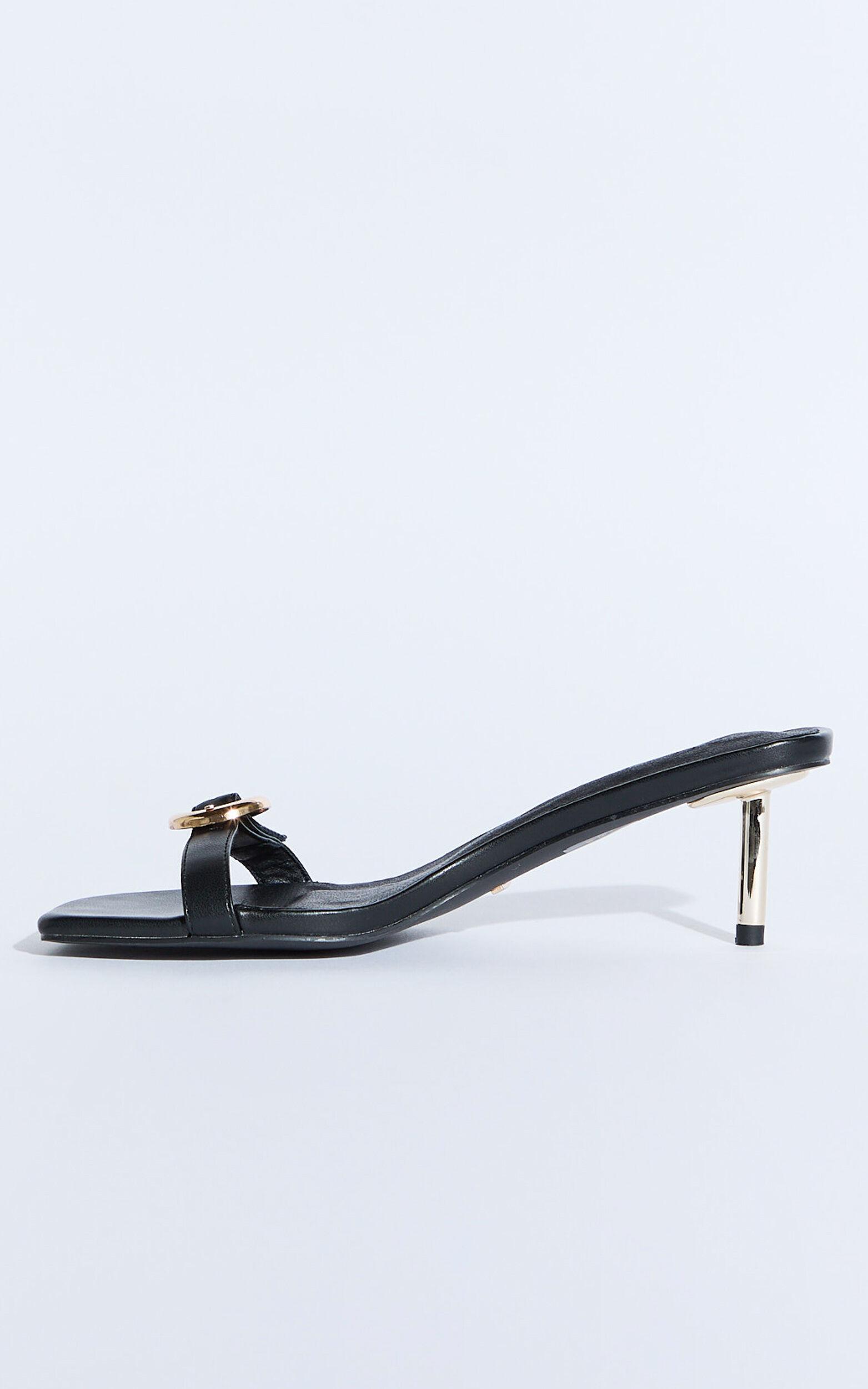Billini - Lyon Heels with Hardware Detail in Black Product Image