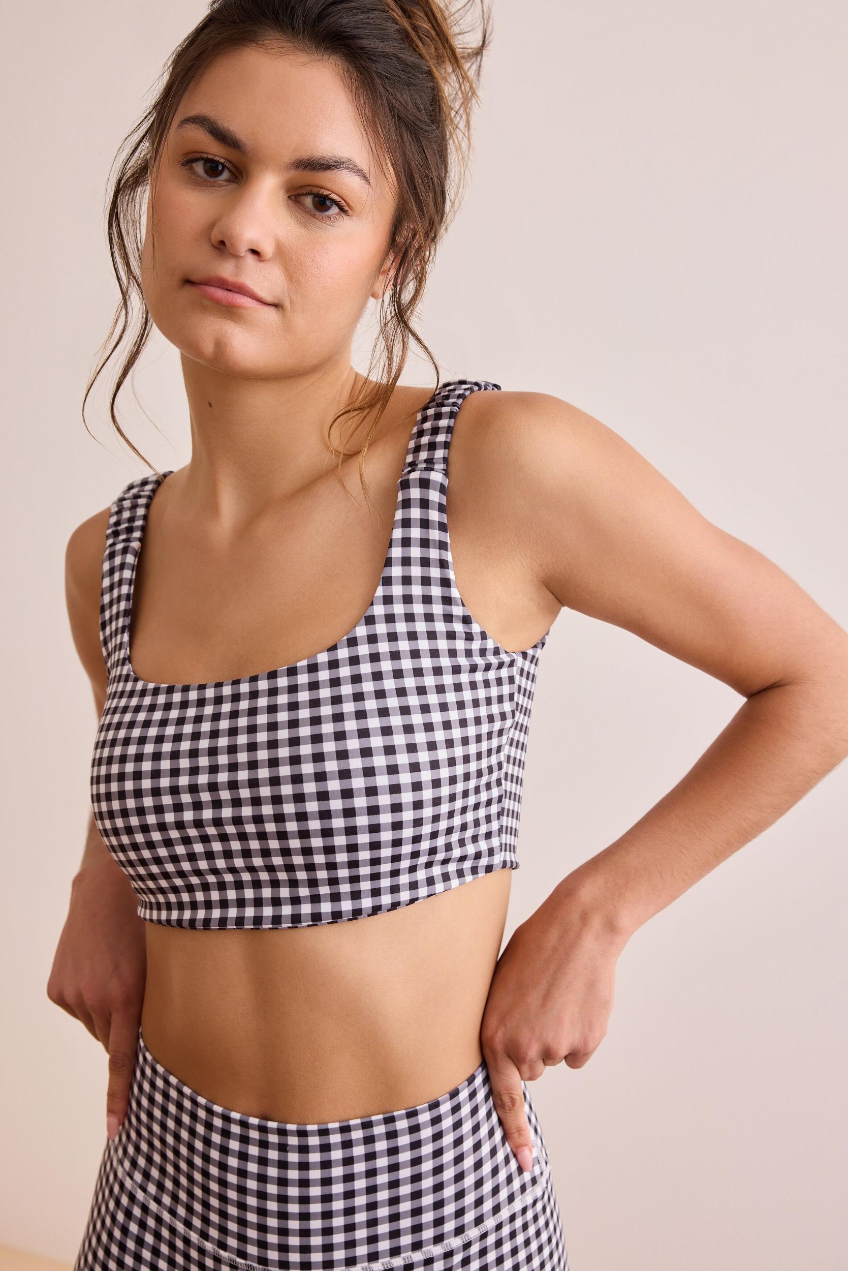 Step Up Gingham Sports Bra Product Image
