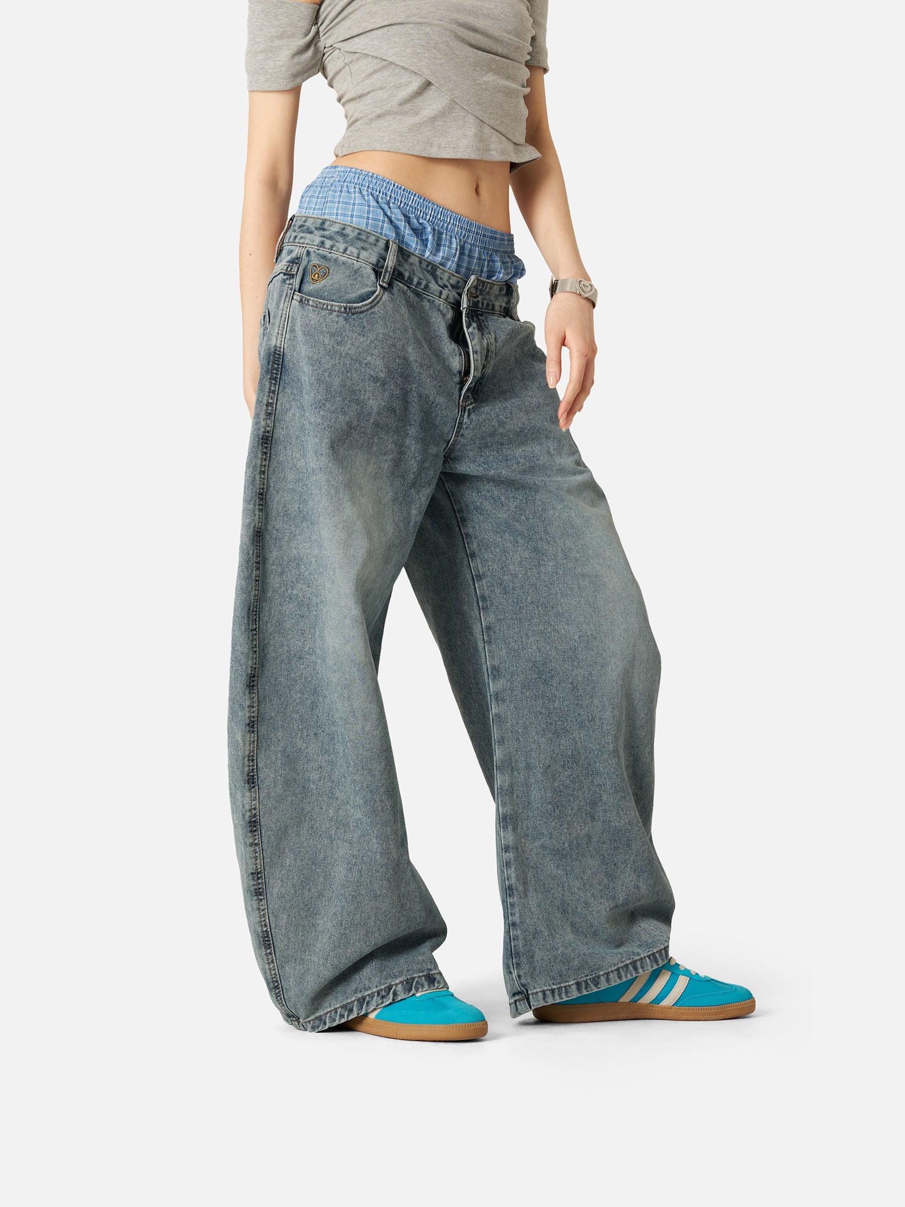 Aelfric Eden Double Waist Baggy Jeans Product Image
