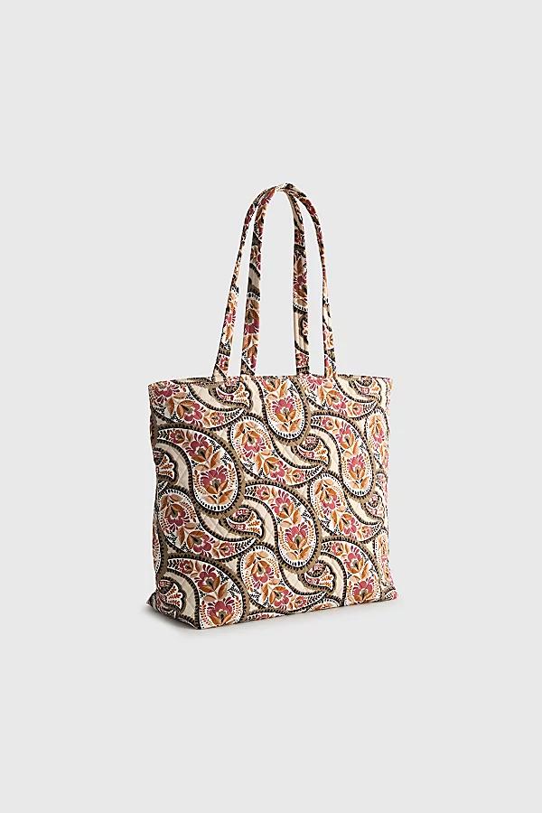 Vera Bradley Quilted Cotton Zip Tote Bag Womens at Urban Outfitters Product Image