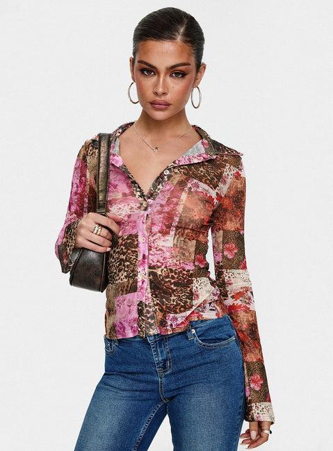 Maribou Long Sleeve Top Multi Product Image