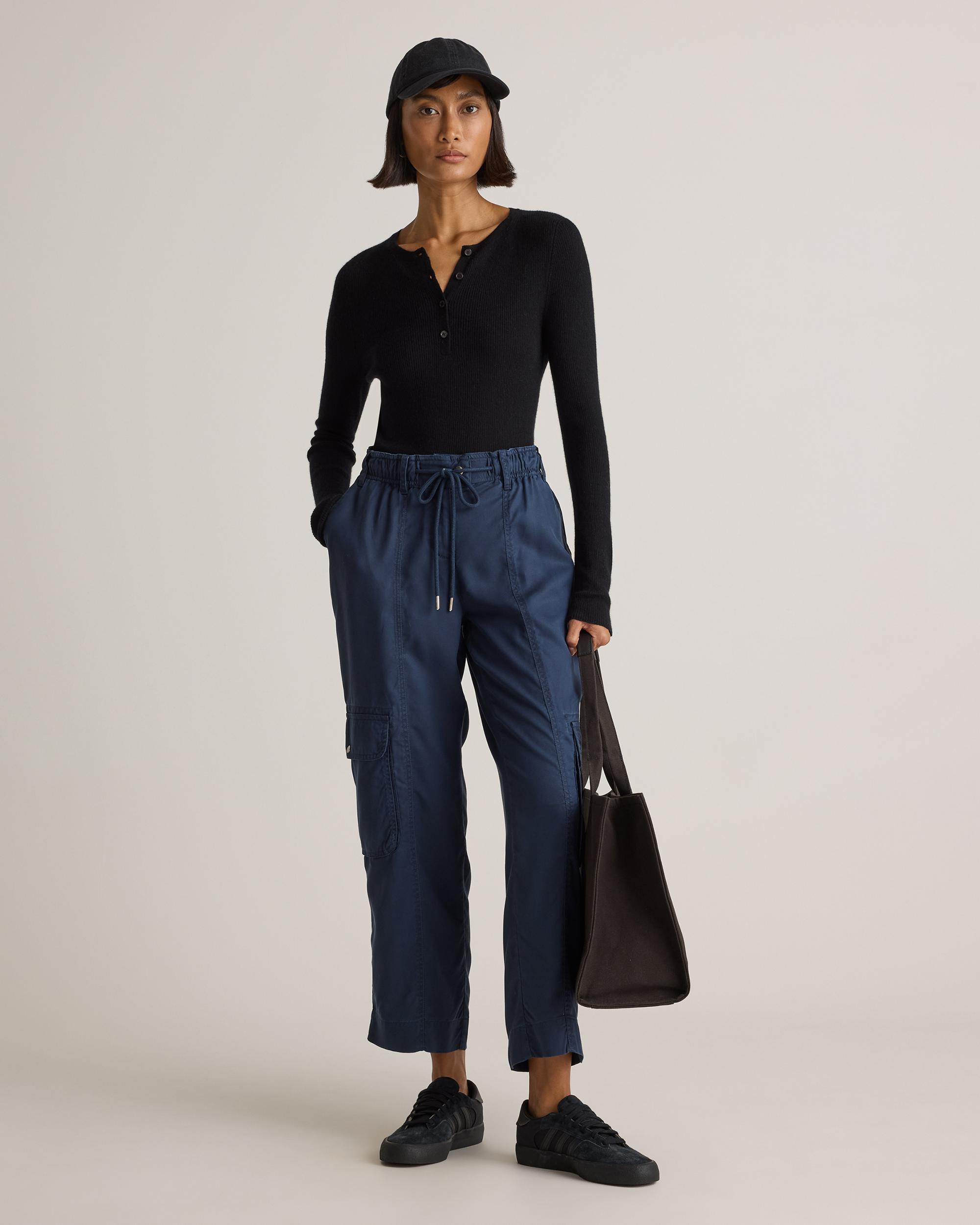 Quince | Women's Vintage Wash Tencel Drawstring Cargo Pants Size XS Product Image