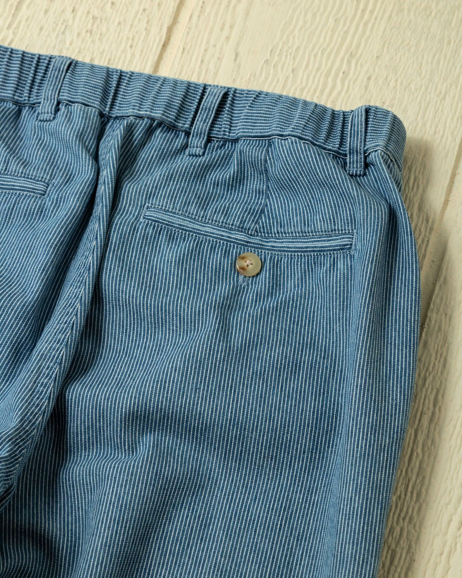 Ventura Pant in Denim Blue Hickory Stripe Product Image