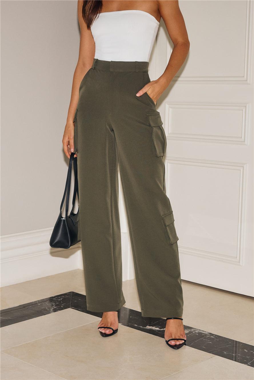 The Tailored Cargo Pants Khaki Product Image