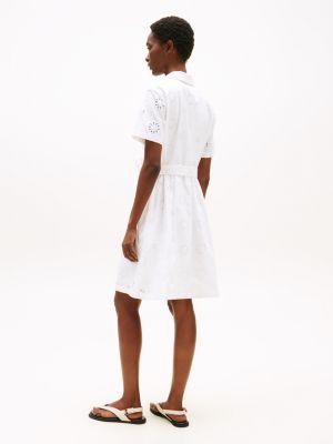 Embroidered Eyelet Shirtdress Product Image