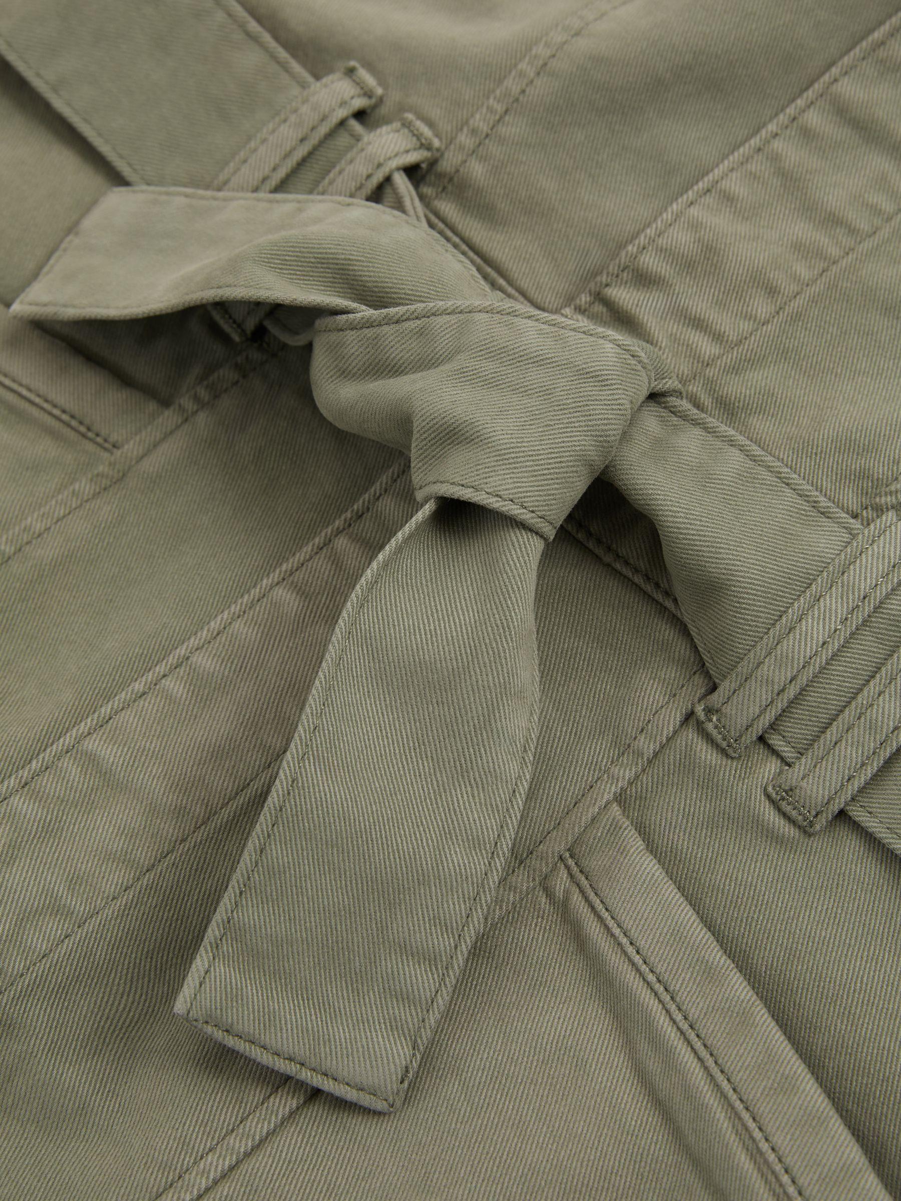 Paige Denim Mini Dress in Khaki Product Image