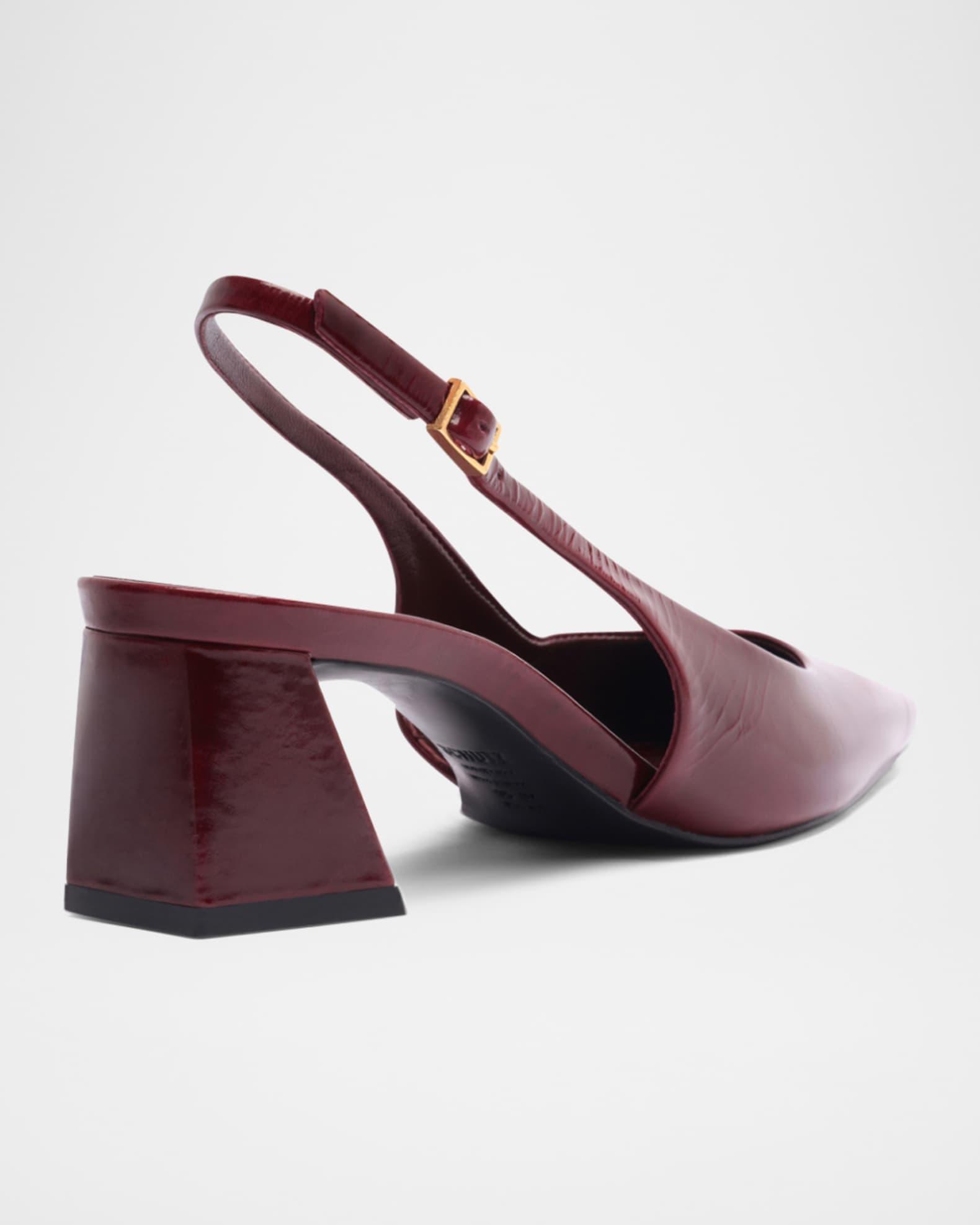 Rhonda Patent Leather Slingback Mid Pumps Product Image