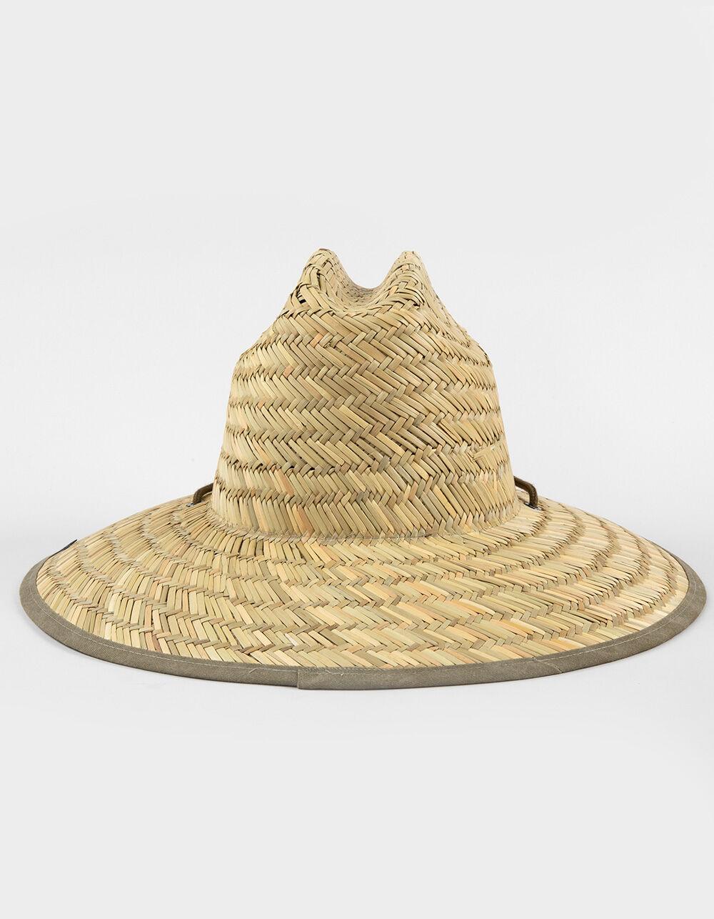 HEMLOCK HAT CO. Signature Straw Lifeguard Hat - BROWN COMBO Product Image