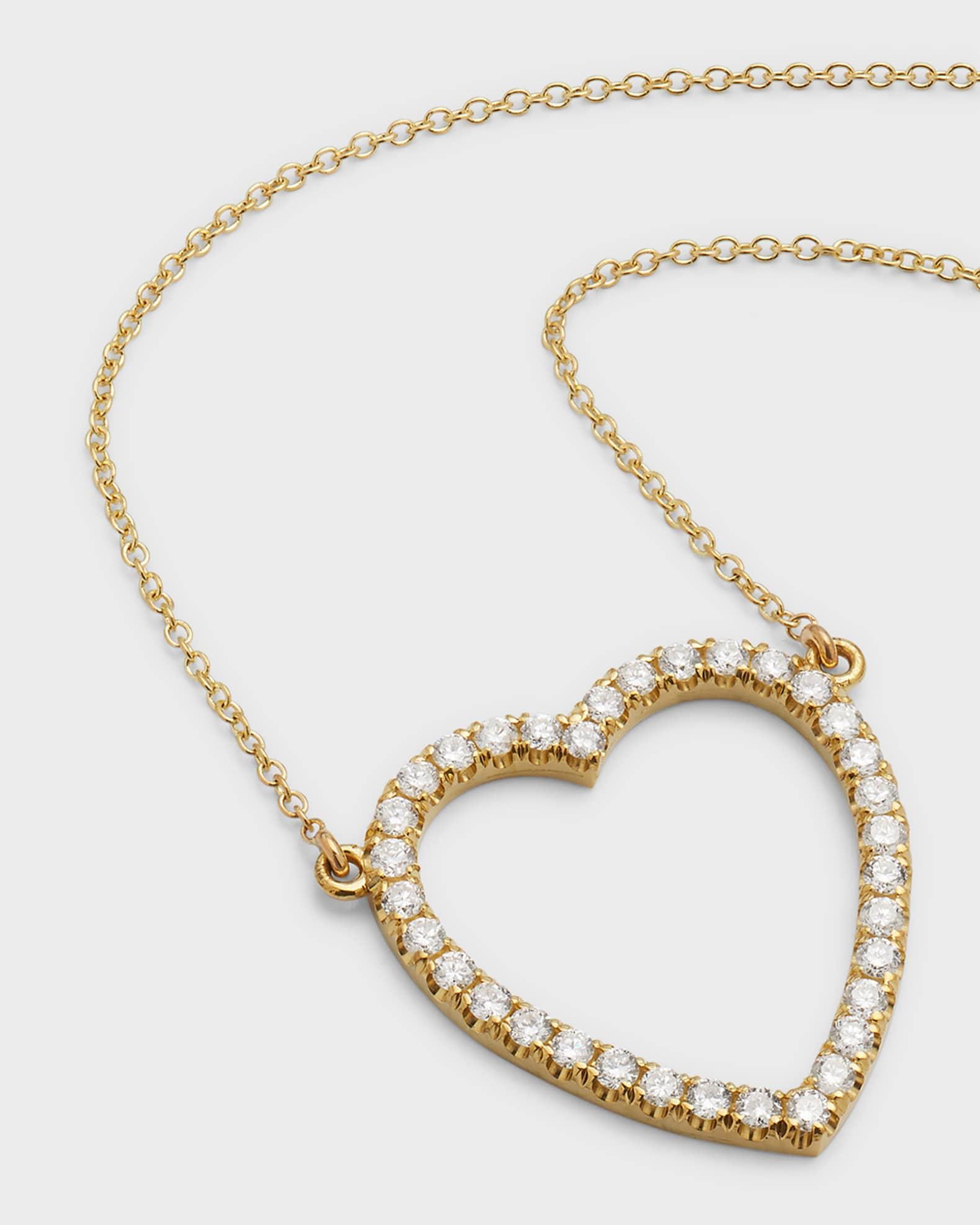 Large Open Heart Necklace Product Image