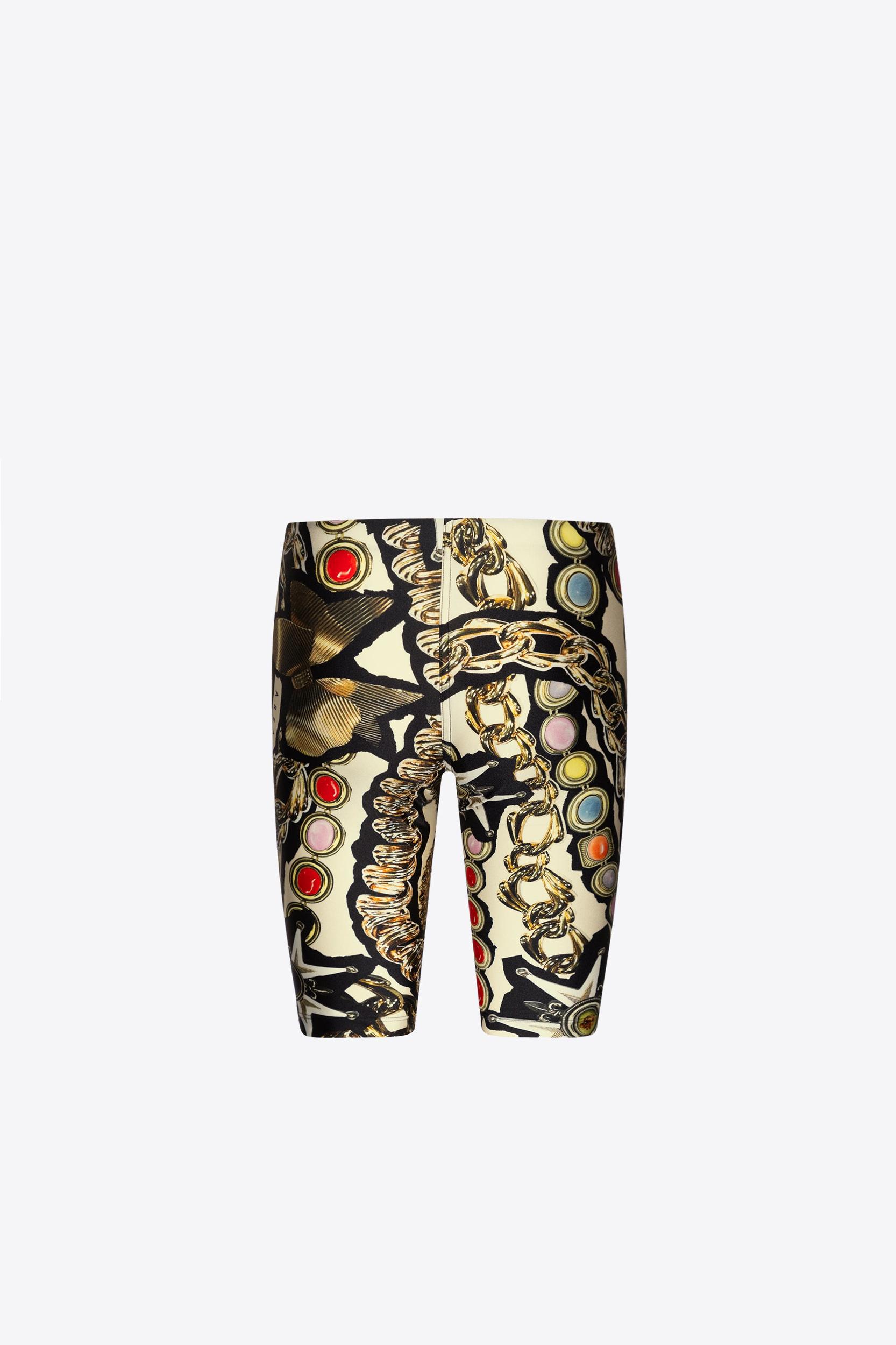 Gemstone Chain Printed Biker Short Product Image