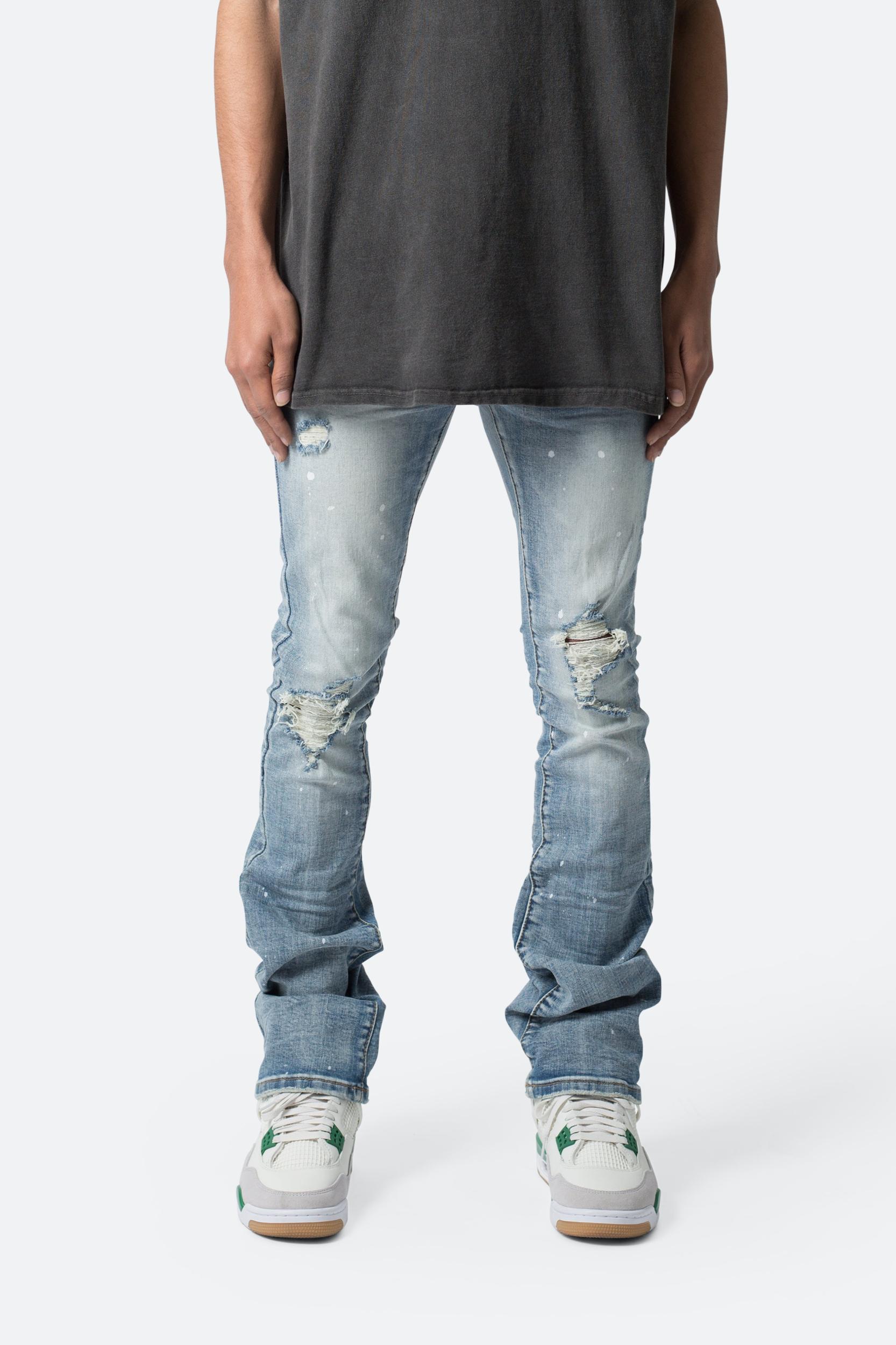 X598 Skinny Stacked Denim - Blue Product Image