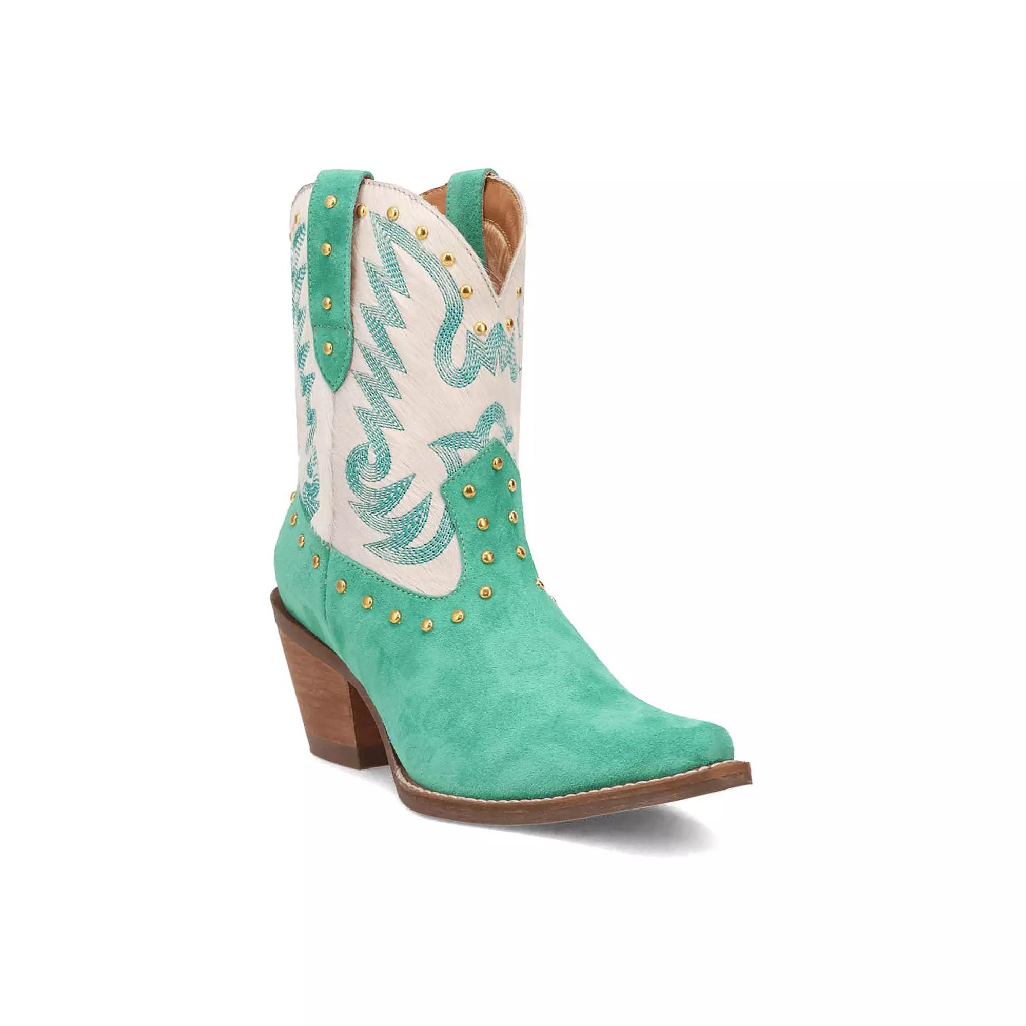 Dingo Rodeo Queen Women's Leather Boots, Size: 9.5, Green Product Image