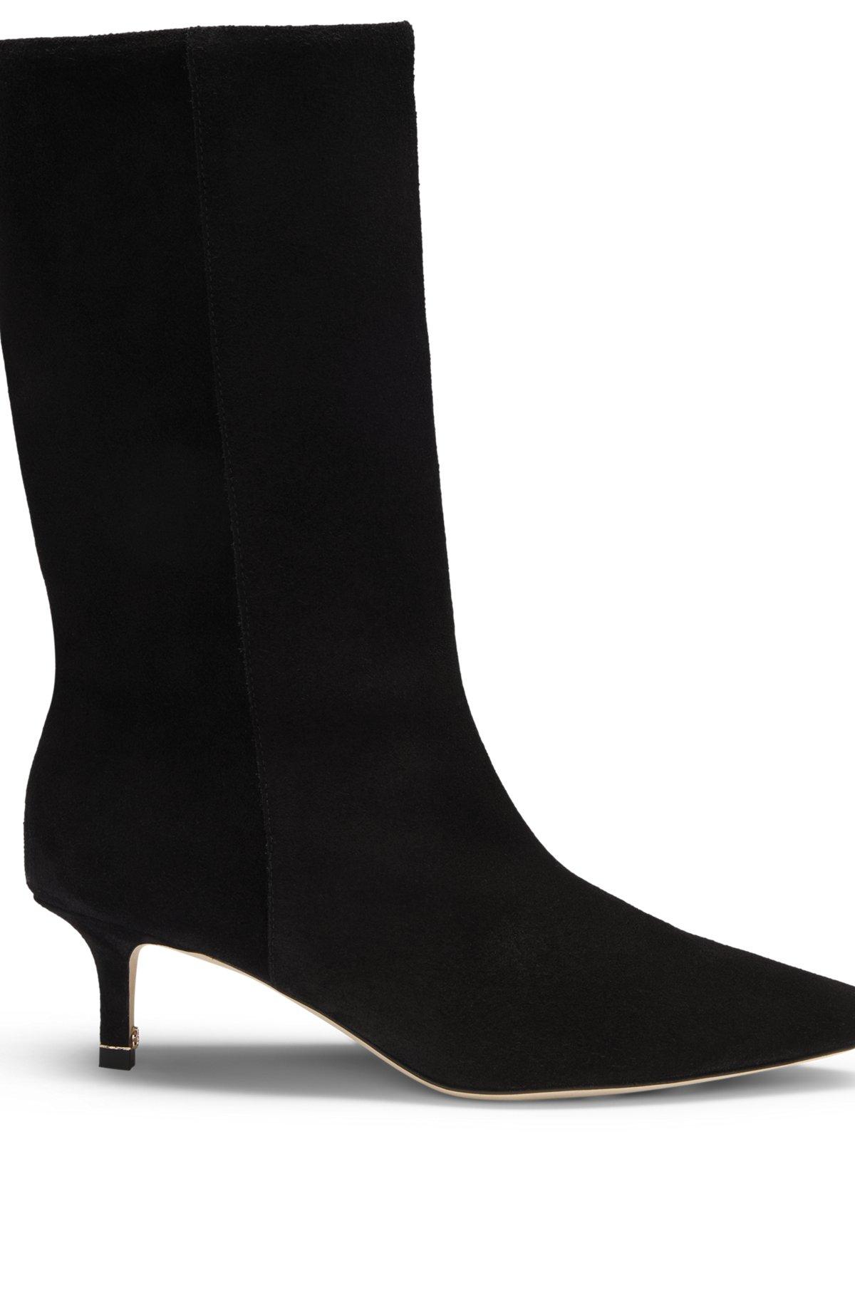 Suede boots with Double B monogram Product Image