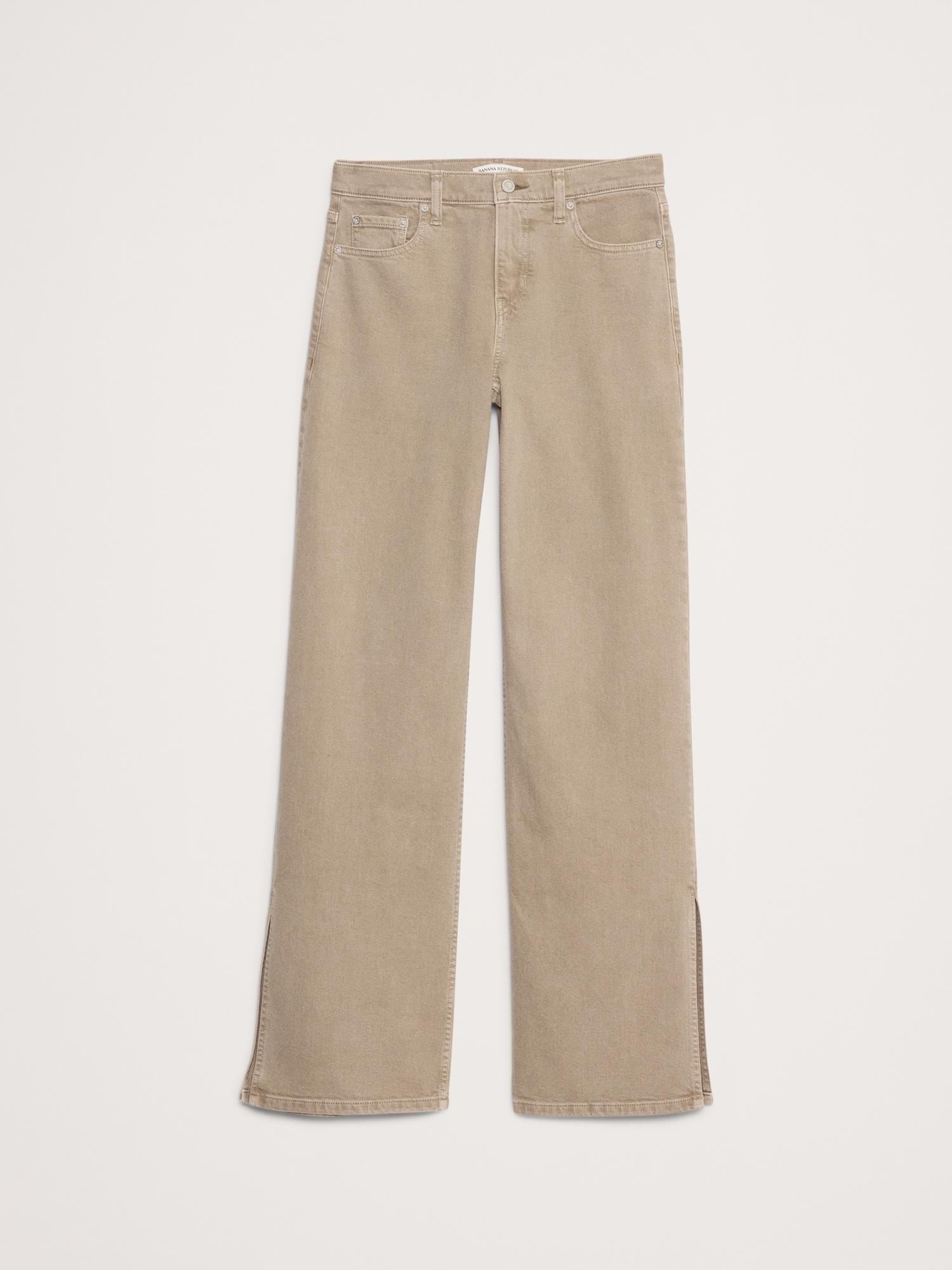 The Icon Classic Mid-Rise Wide-Leg Split-Hem Jean Product Image