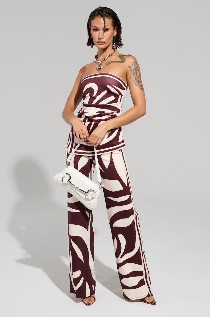 ONE FOR YOU PRINTED PALAZZO PANT Product Image