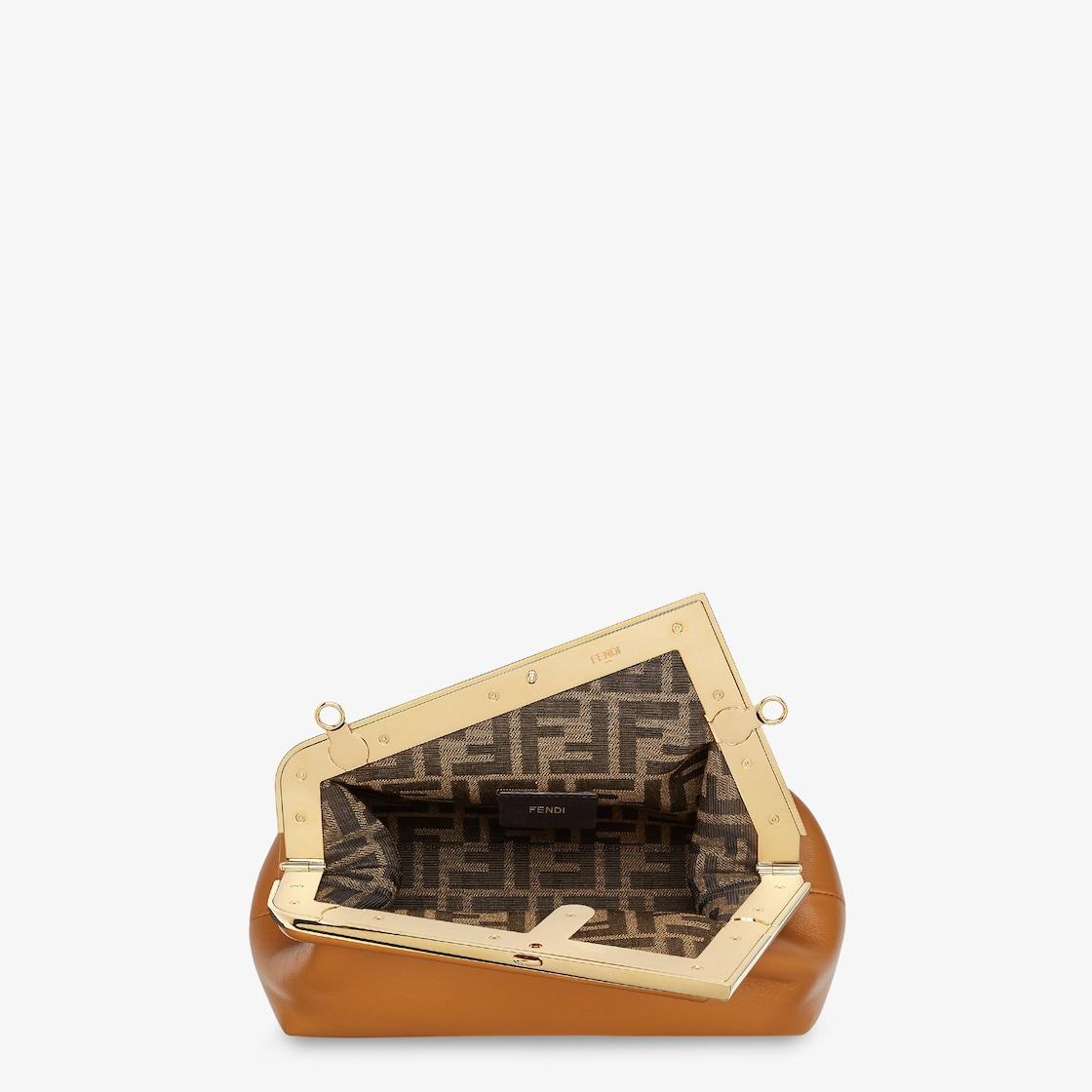 Fendi First SmallBrown leather bag Product Image
