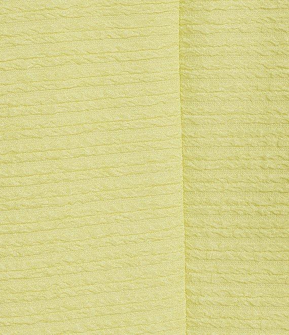 Calessa Textured Pucker Knit Crew Neck 3/4 Flare Sleeve Top Product Image