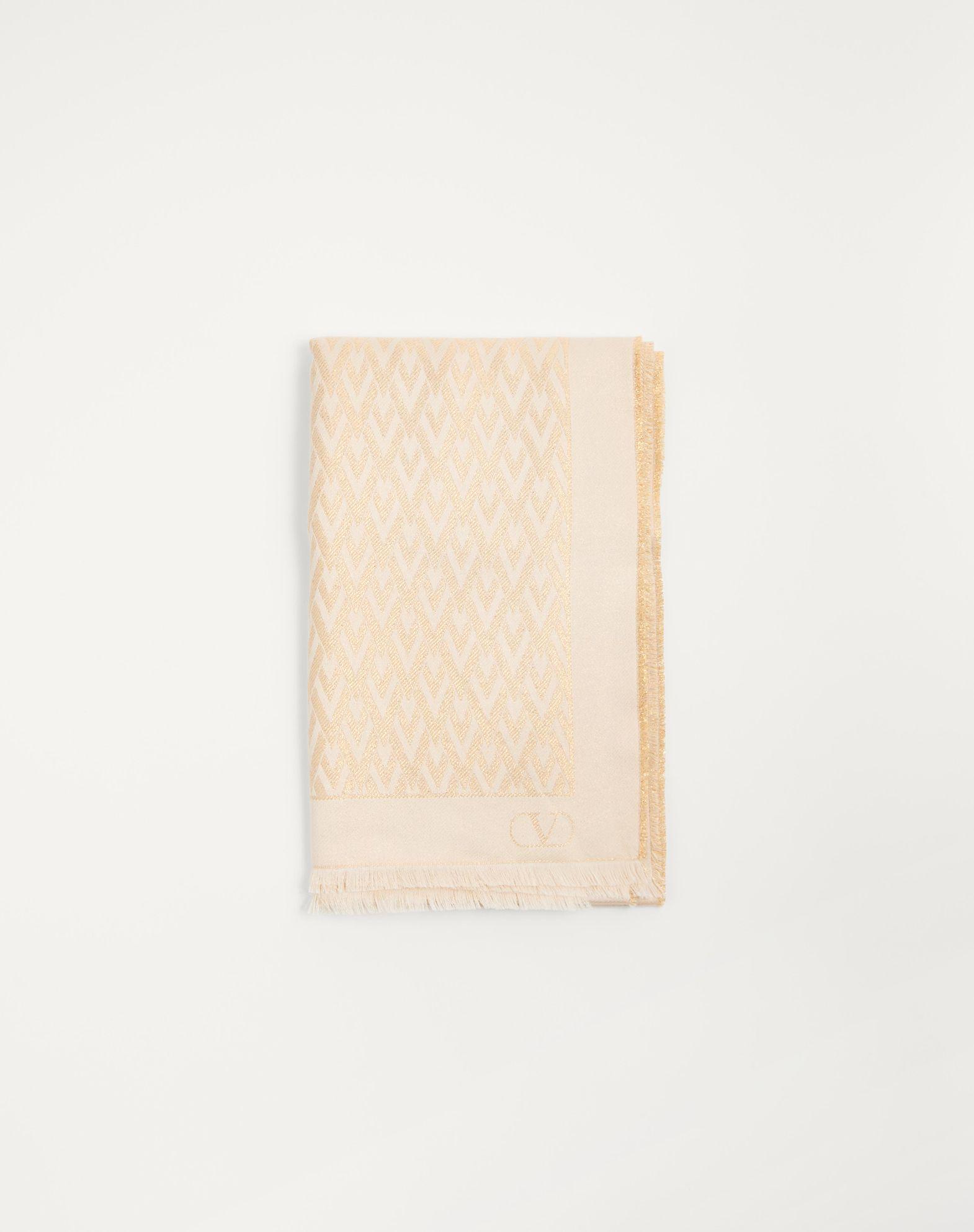 Toute La V Stole In Silk, Viscose And Cashmere Product Image