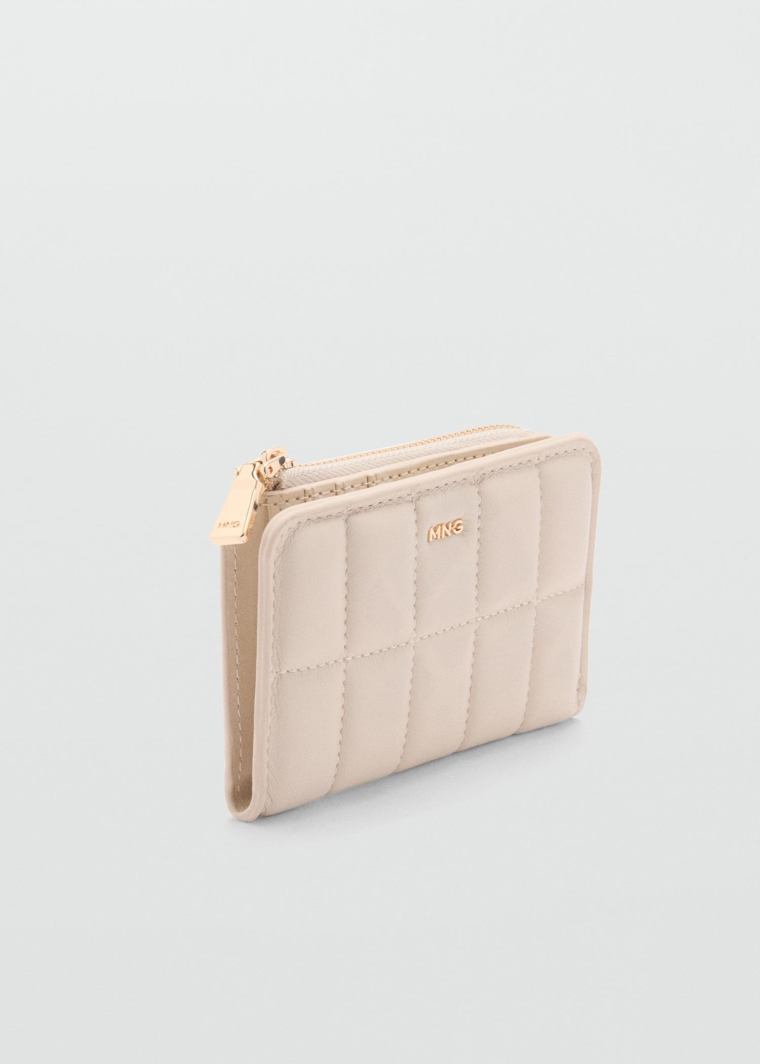 Quilted wallet with flap - Women | MANGO USA Product Image