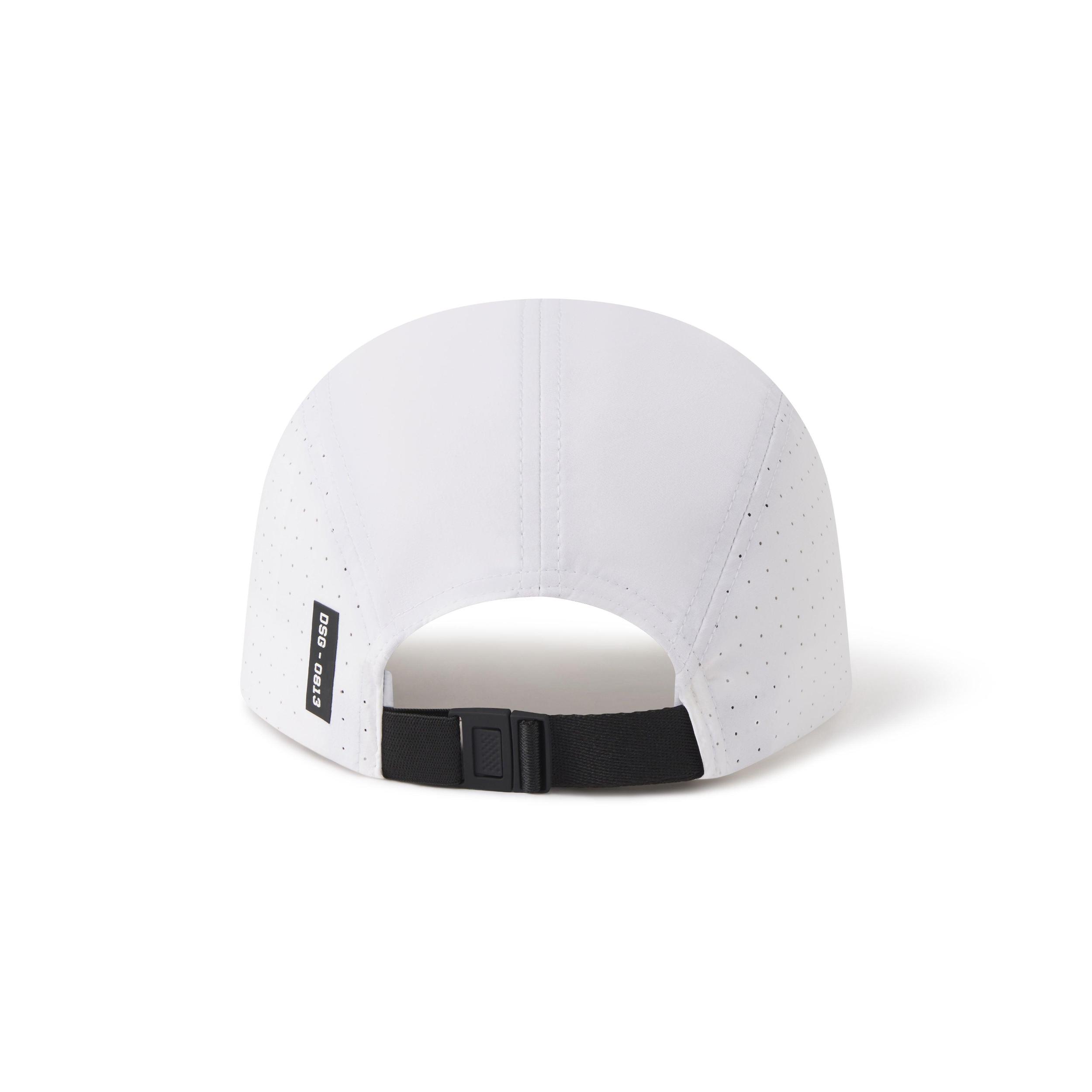 0813. Tetra-Lite® Vented Hat - White/Silver "Wings" Product Image