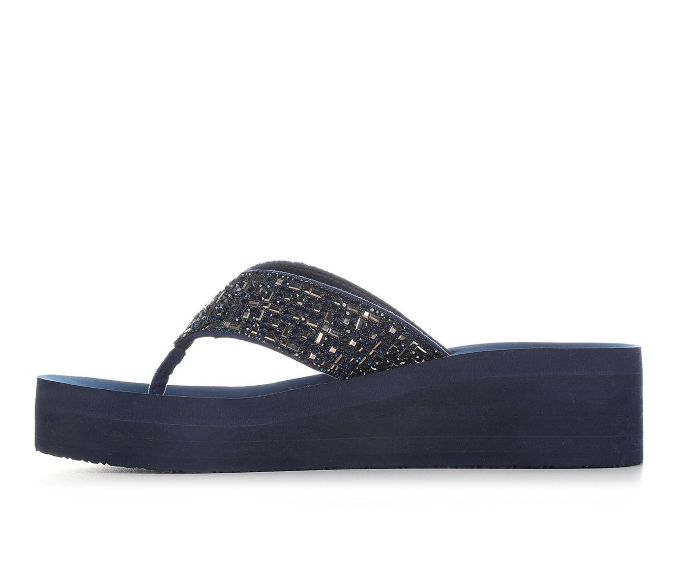 Women's Yellow Box Tari Wedge Flip-Flops Product Image