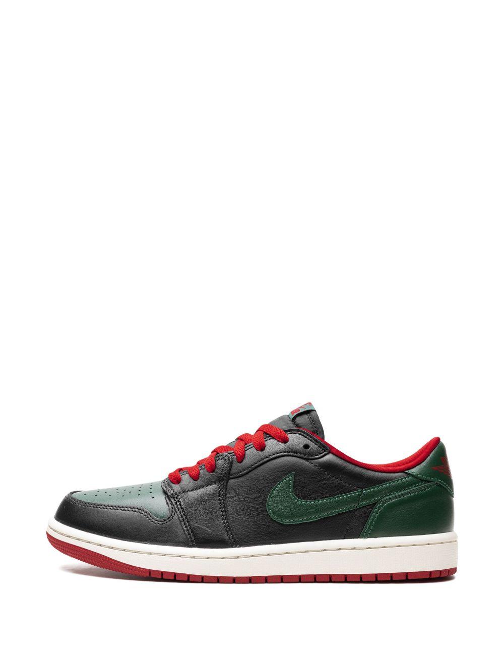 Jordan 1 Retro Low OG "Black/Gorge Green" sneakers Product Image